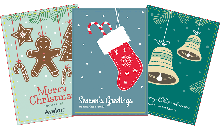 Personalised christmas cards